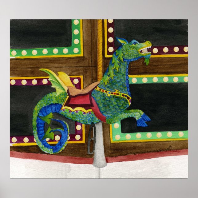 Carousel Seahorse Poster/Print Poster (Front)