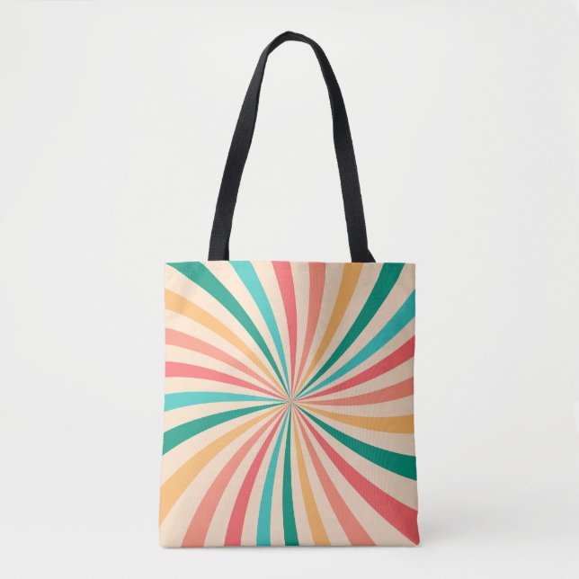 Carousel stripes tote bag (Front)