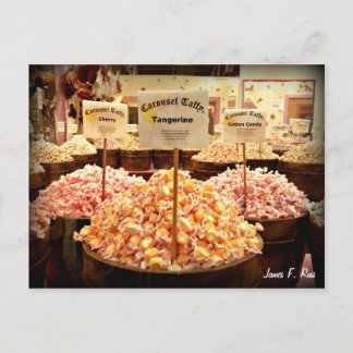 Carousel Taffy Postcard
