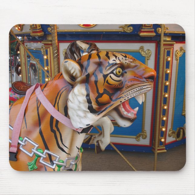 Carousel Tiger Mouse Pad (Front)
