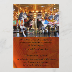 Carousel Wedding Invitation