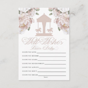 Carousel Wishes for Baby Enclosure Card