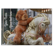 Carousel with Teddy Bear