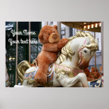 Carousel with Teddy Bear