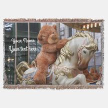 Carousel with Teddy Bear
