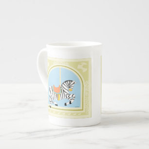 Carousel Zebra by June Erica Vess Bone China Mug