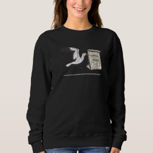 Carova Beach NC Summertime Vacationing Seagull Lun Sweatshirt