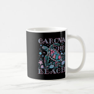 Carova Beach Nc Turtle Lover Colorful Beach Souven Coffee Mug