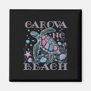 Carova Beach Nc Turtle Lover Colorful Beach Souven Magnet