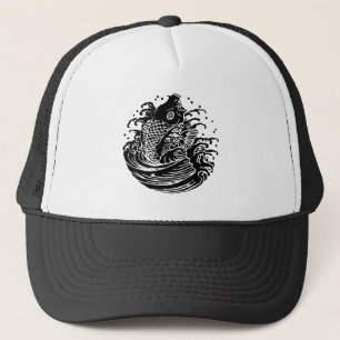Carp and water trucker hat
