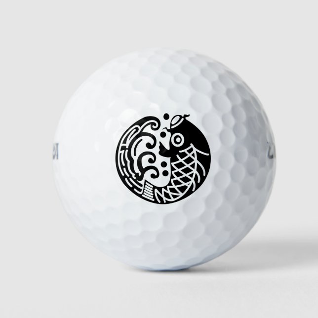 Carp and wave golf balls (Front)