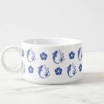 Carp Blossom Crest: Serene Blue Edition