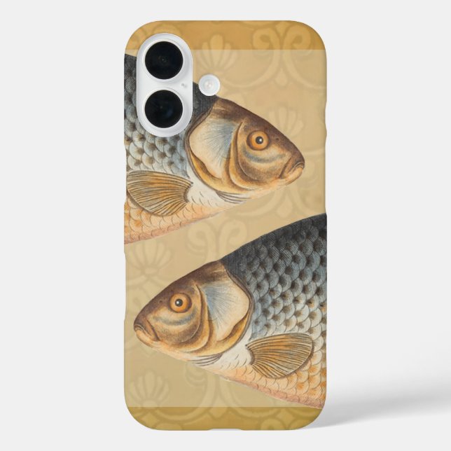 Carp fish fishing painting freshwater drawing  Case-Mate iPhone case (Back)