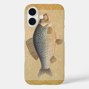 Carp fish fishing painting freshwater drawing iPhone 16 case