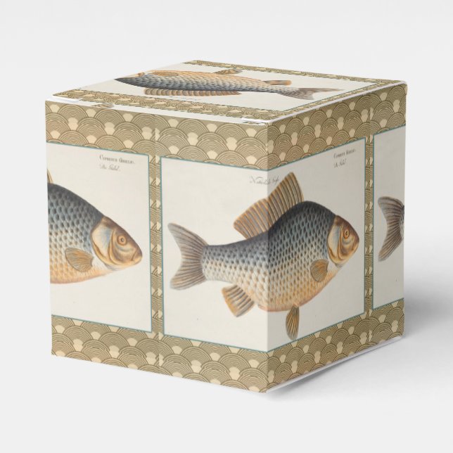 Carp fish fishing painting freshwater favour box (Front Side)