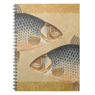 Carp fish fishing painting freshwater notebook