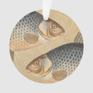 Carp fish fishing painting freshwater ornament