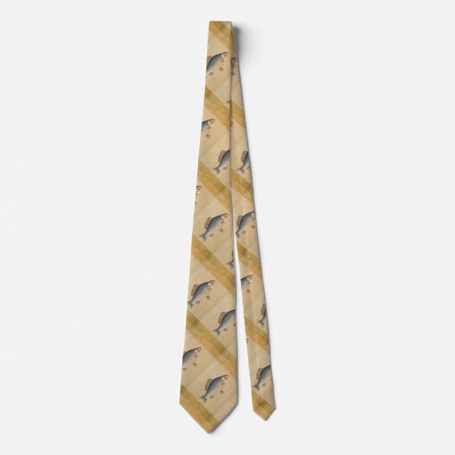 Carp fish fishing painting freshwater tie (Front)