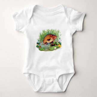 Carp Fishing Baby Bodysuit