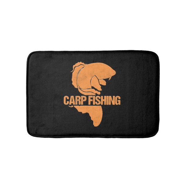 Carp Fishing Fish Bath Mat (Front)