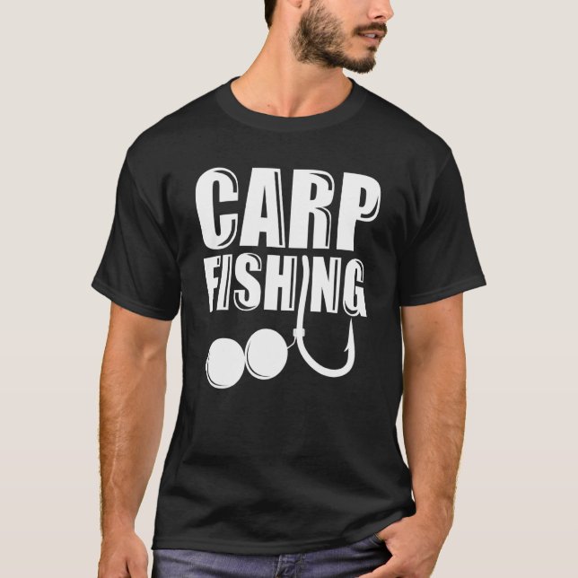 Carp Fishing Hook Boilie T-Shirt (Front)