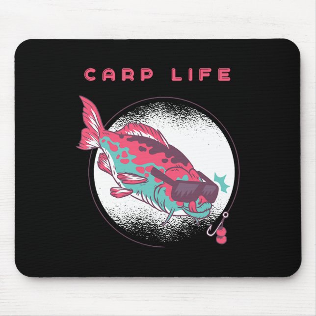 Carp Fishing  Mouse Pad (Front)