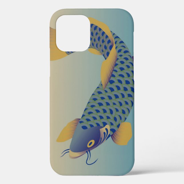 Carp, Japanese Design Case-Mate iPhone Case (Back)