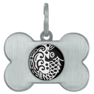 Carp wave pet ID tag