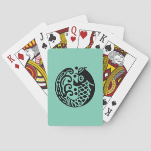 Carp wave playing cards