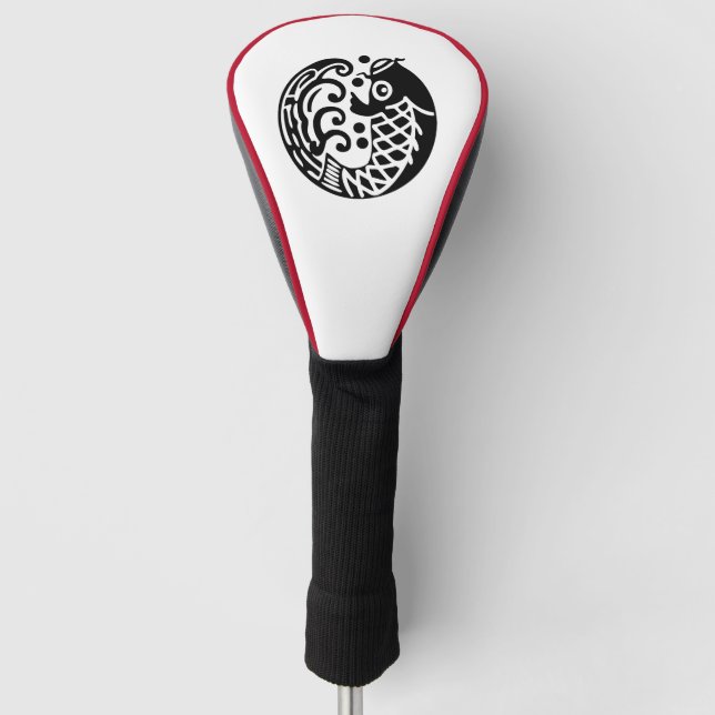Carp with Waves Golf Headcover (Front)
