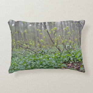 Carpathian Forest Floor Romania Nature Photograpy Decorative Cushion