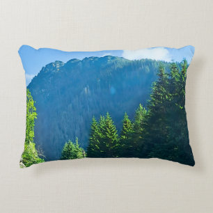 Carpathian Forest Road – Romania Mountain Print Decorative Cushion