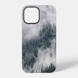 Carpathian mountains in the clouds, fog in the mou iPhone 12 case