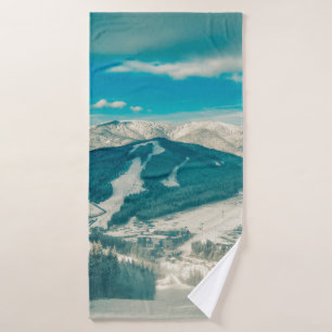 Carpathian mountains nature vacation mountainbeaut bath towel