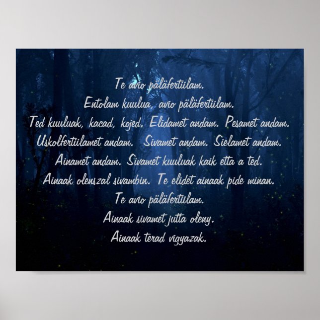 Carpathian Ritual Words Poster (Front)