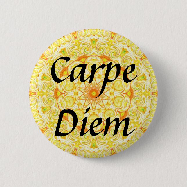 Carpe Diem 6 Cm Round Badge (Front)