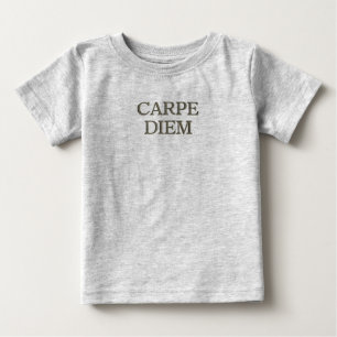Carpe Diem baby gray T-shirt