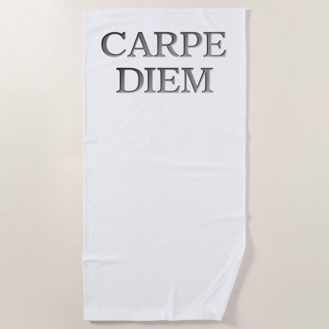 Carpe Diem beach towel (Front)