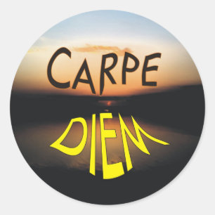 CARPE DIEM CLASSIC ROUND STICKER