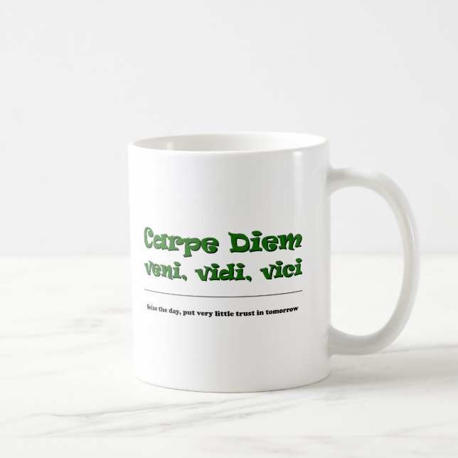 Carpe Diem Coffee Mug (Right)