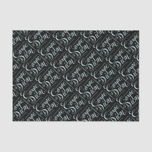 Carpe Diem Fancy Tissue Paper (Front)