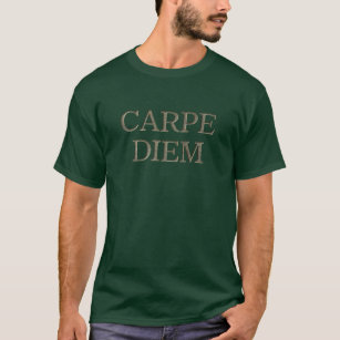 Carpe Diem forest green T-shirt