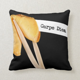 Carpe Diem Fortune Cookie Cushion