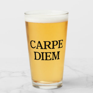 Carpe Diem glass tumbler