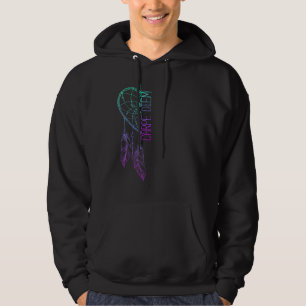 Carpe Diem Heart Feathers Dreamcatcher 2 Fan Fun Hoodie