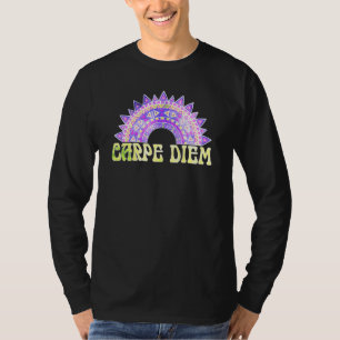 Carpe Diem Latin Indigenous Mandala 5 Fan Fun T-Shirt