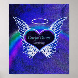Carpe Diem Latin Quote Poster
