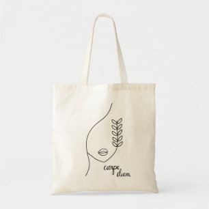 Carpe Diem Minimalistic Tote Bag