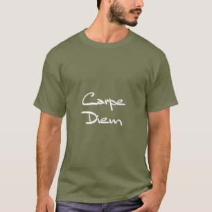 CARPE DIEM Modern Cool Text T-Shirt