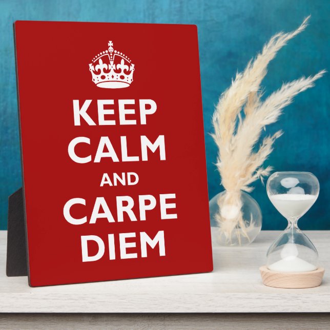 Carpe Diem! Plaque (Side)